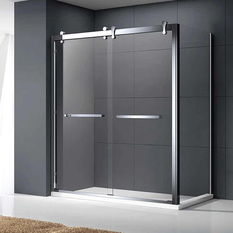 Aluminum shower cabin L shape shower sliding door 8mm tempered clear glass Shower rooms