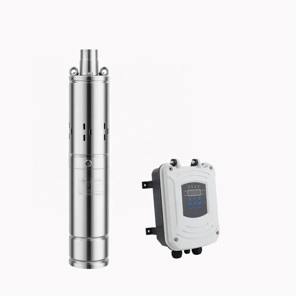 Pompe Solaire 120M Chinese Best 24 Volt 12V Dc 5 Hp 300W Acdc Solar Submersible Centrfigual Water Pump Pumping Machine For House