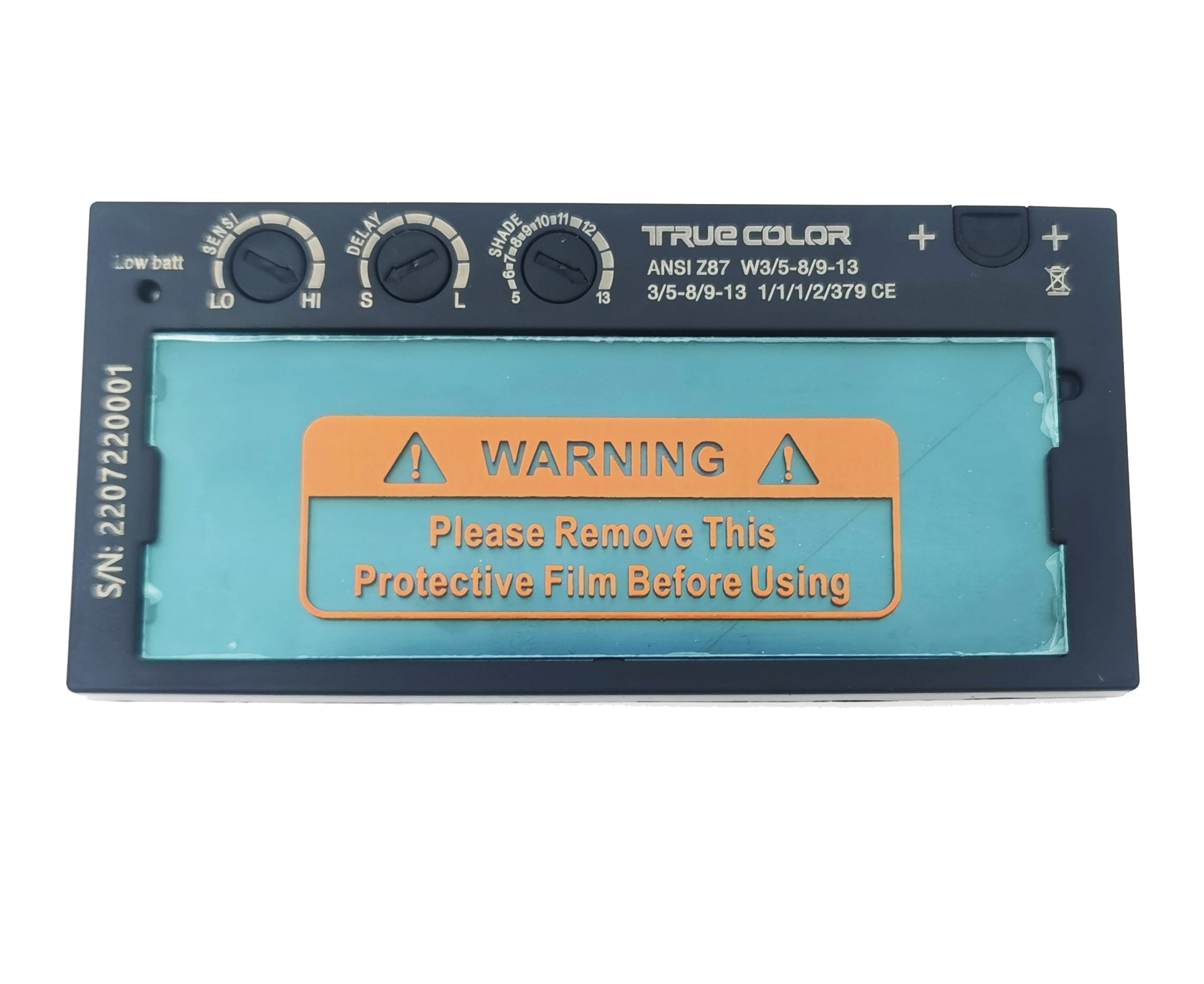 high quality glass weld len aqua blue color aulektro variable shade auto darkening welding filter lens for welding helmet