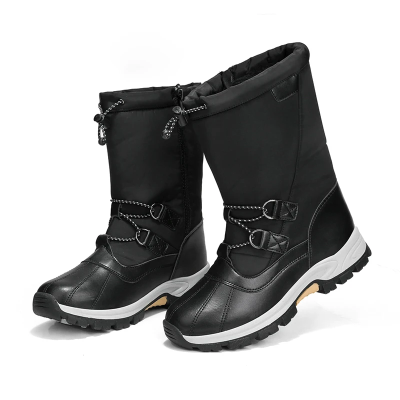 Hellosports Factory Direct Wholesale Winter Warm Sheepskin Fur Boots Waterproof Furry Uggh Snow Boots For Women