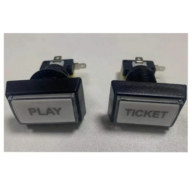 Ticket play rectangle push buttons for pog machine/ Ticket play push buttons for slot machine/slot game buttons