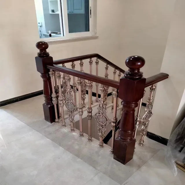 Luxury Style Elegant Decoration Of Interior Gold/Brass/Bronze Stair Railing Design