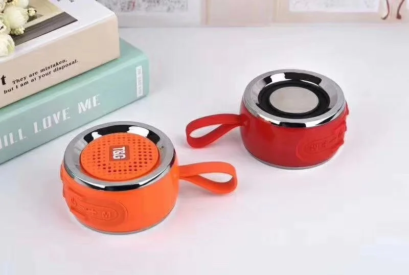 Colorful Outdoor Portable BT 5.0 mini Speaker stereo sound box Support FM TF Card USB AUX hands free TG146 wireless speaker