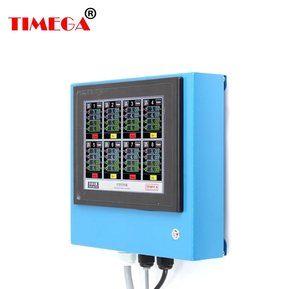 Touch screen 8 Channel sequence injection molding hot runner sequence valve gate controller  Common for oil valve and air val (1600553517333)