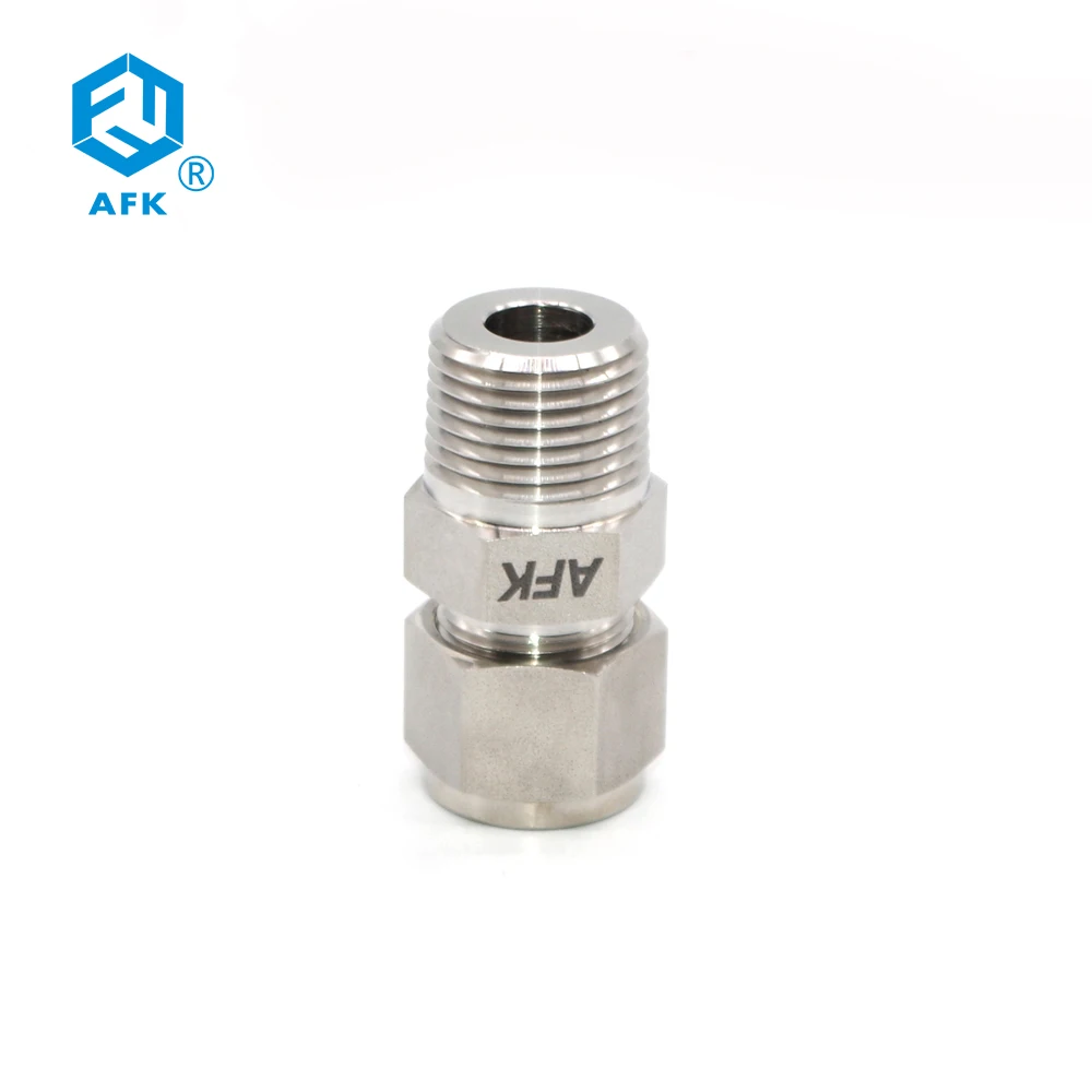 Union 1/2NPT мужской Компрессионный фитинг трубы разъем Ferrule SS316