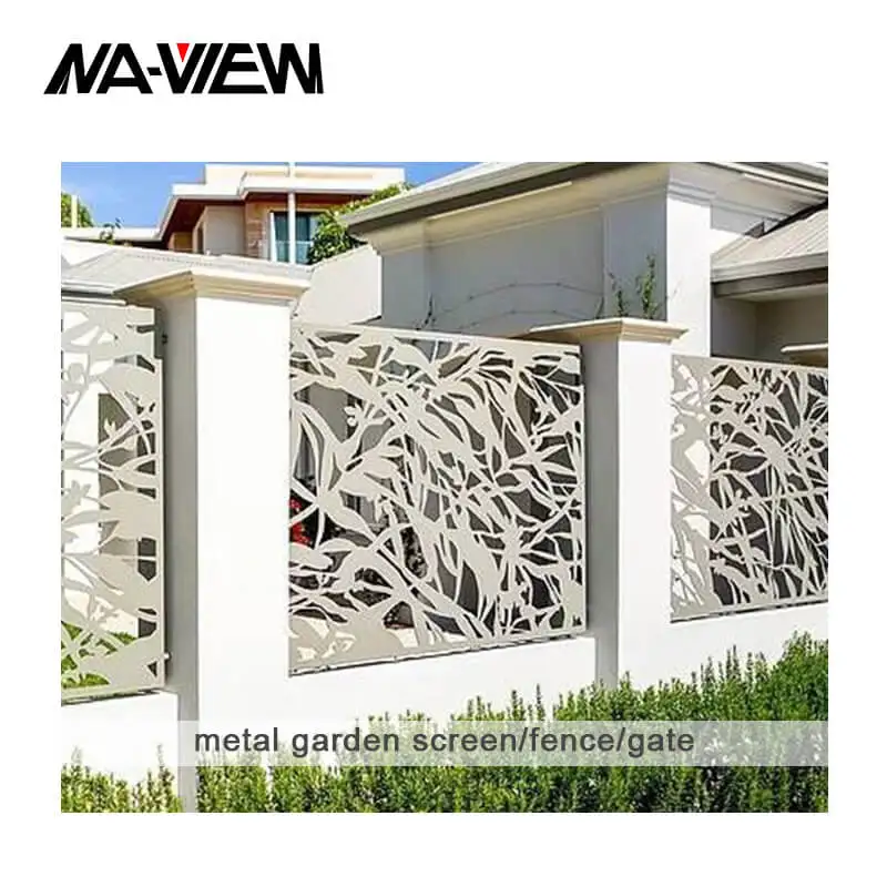 Modern Rustic Metal Border Edging Fence Iron PP Gate for Gate Driveway Dining Room Party Orienta Design Style for Security