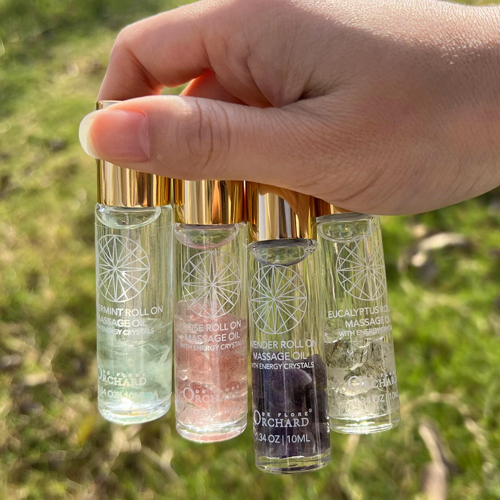 2024 New Private High Quality Pure Natural Extract Massage Essential Oil Soothe Body Peppermint Eucalyptus Roll On Massage Oil