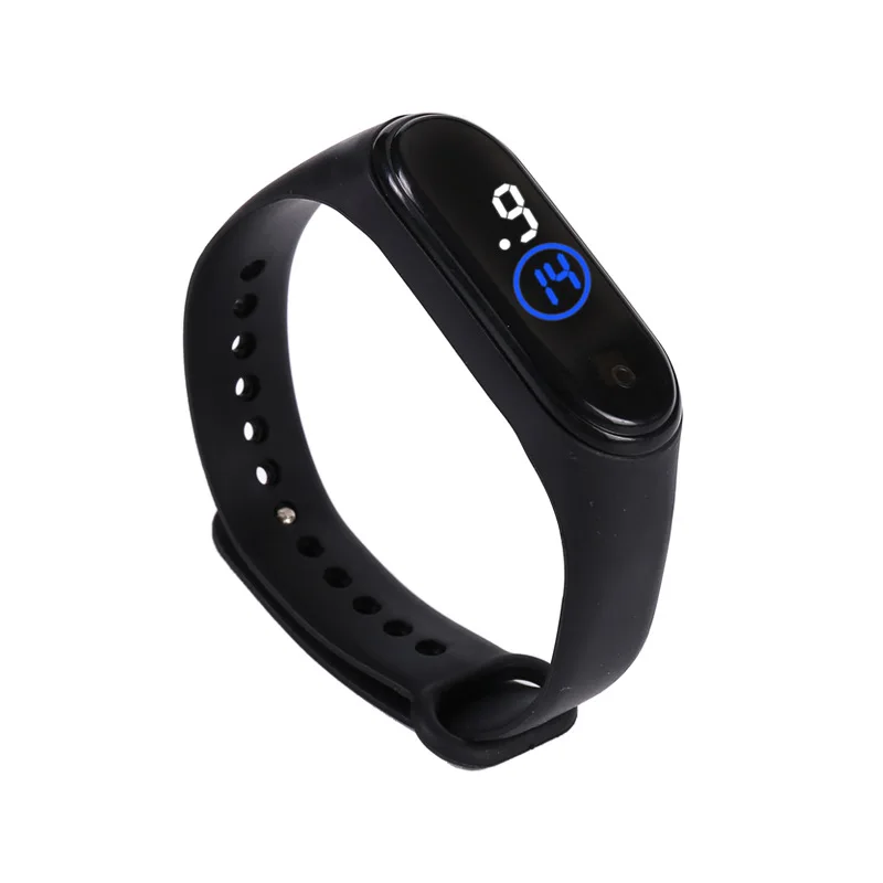 New led electronic bracelet touch blue and white led multi-color waterproof watch