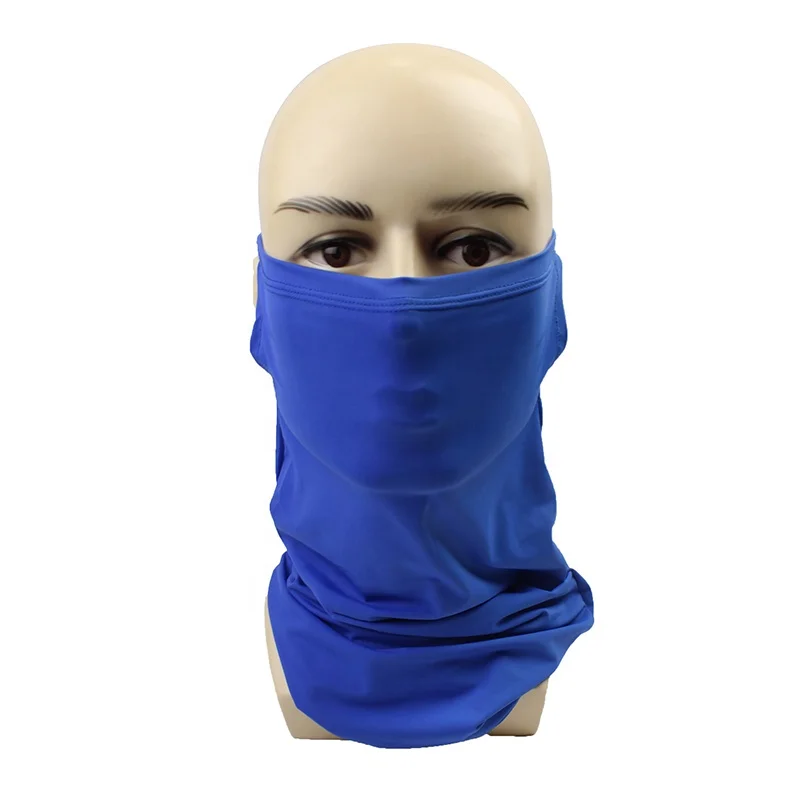 Custom Headband Cycling Bandana Ice Silk Earloop Face Mask Balaclava Face Mask Adjustable Windproof UV Protection Hood Bandana