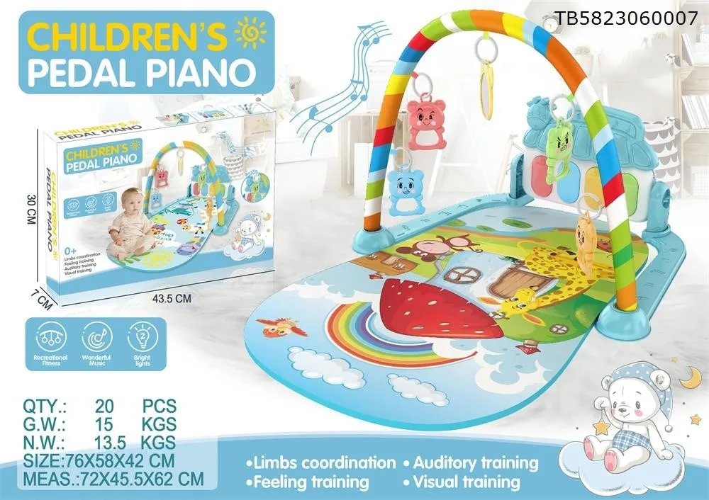 Konig Kids Music Piano Play Mat Gym Baby Toys 0-12 Months Baby Activity Mat jouer pour enfant Baby Playmats