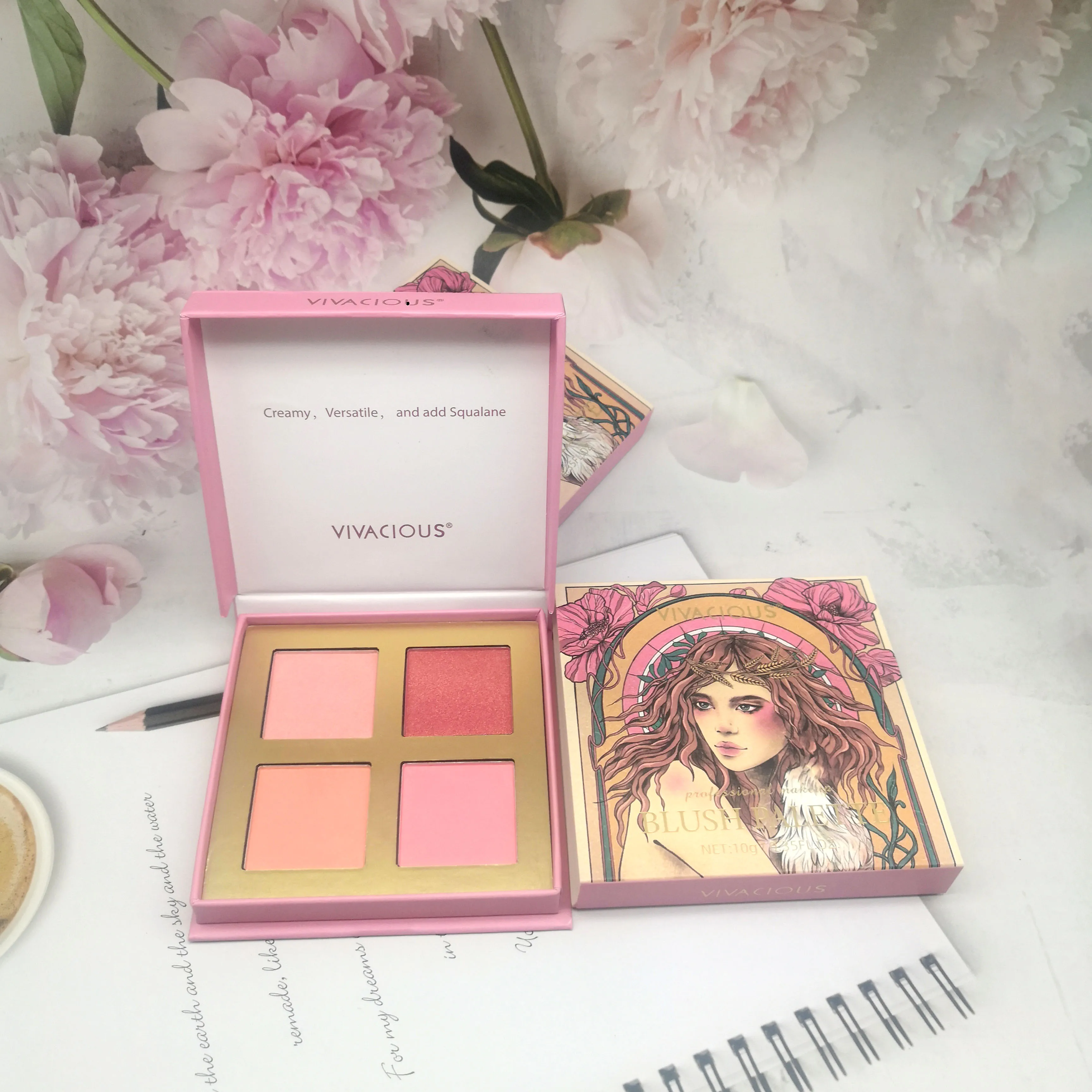 3 in 1 function Waterproof Vegan Cream Blush Makeup Long Lasting Makeup Factory