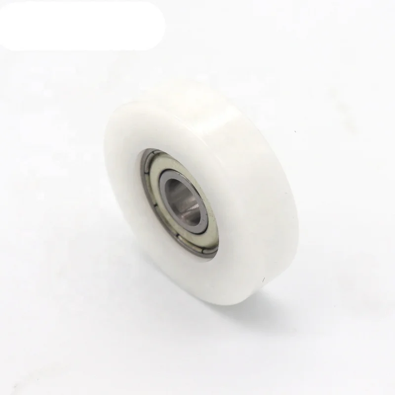 China High Quality nylon diameter 30mm rubber wheel 608zz
