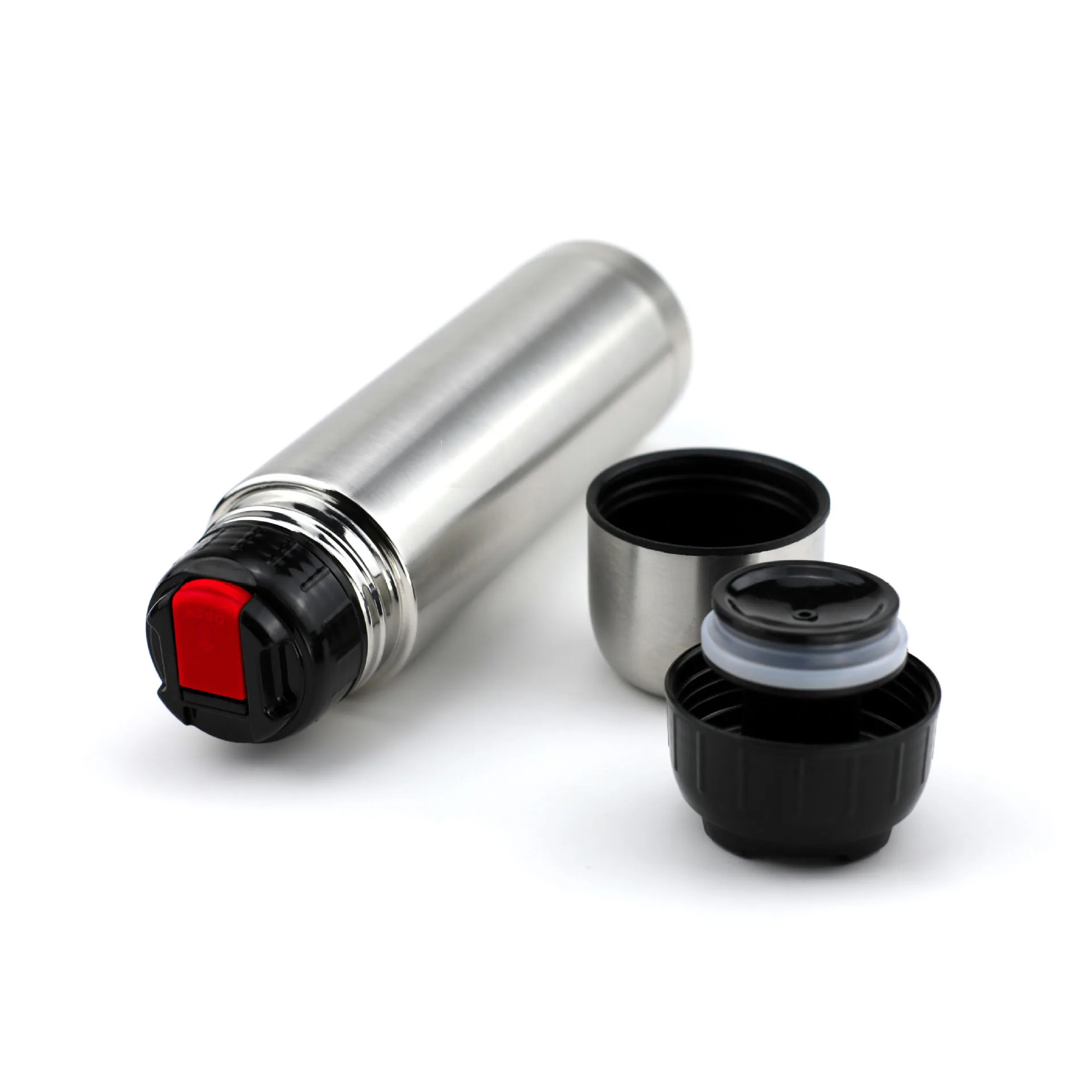 Bullet Double Waled Stainless Steel Vacuum Flask Thermos  with push spout opener