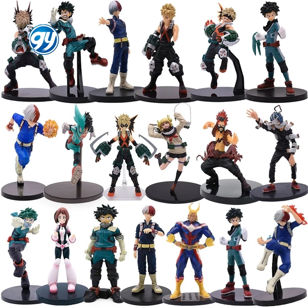 Figuras de 13 стиль с героями из мультфильма «Мой герой Midoriya Izuku Bakugou Katsuki шото Todoroki сигараки химико Фигурки