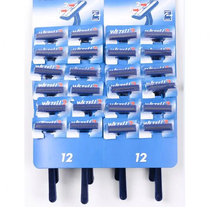 private label Sweden imported stainless steel twin blade shaving plastic safety razor