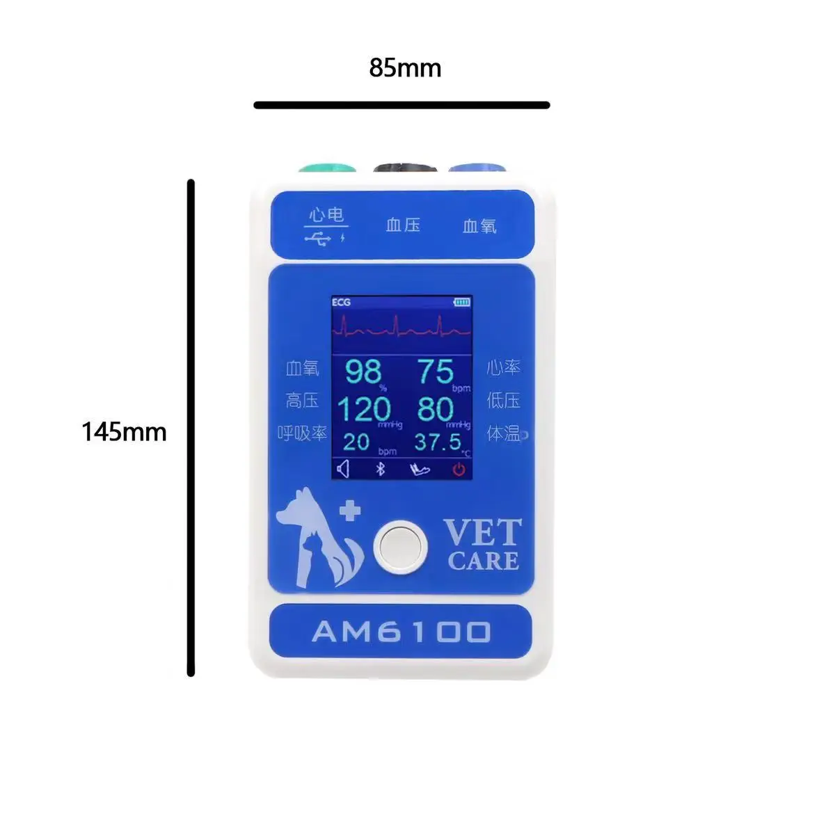 Patient Monitor Blood Pressure Multi-Parameter Veterinary Equipment 6-vital Signs Veterinary Monitor