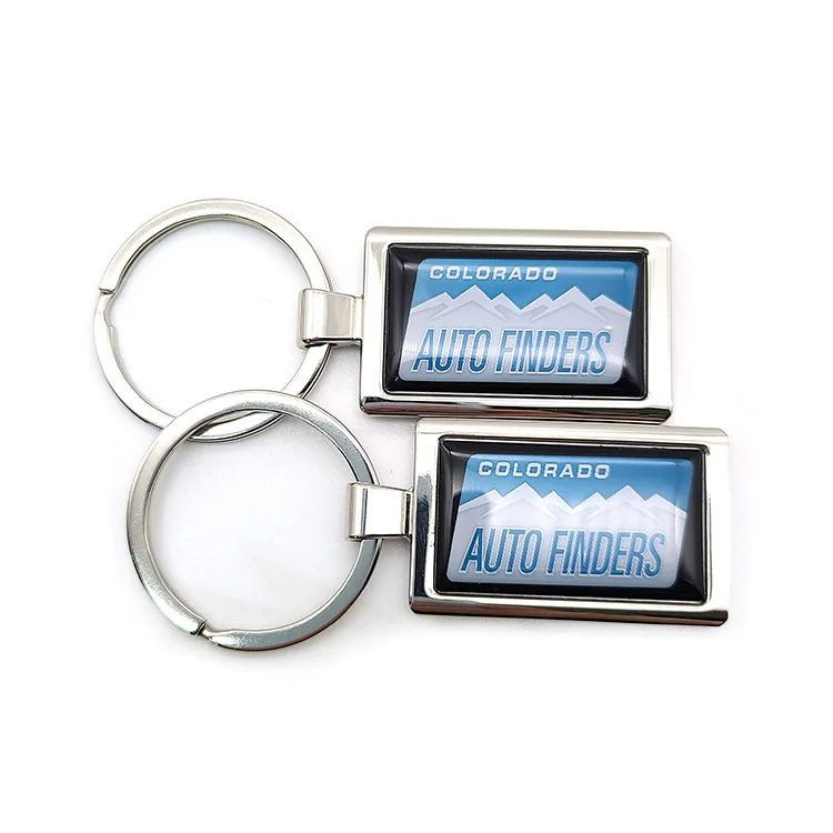 YYX Zinc Alloy Blank Laser Engraved Customized Car Keychains