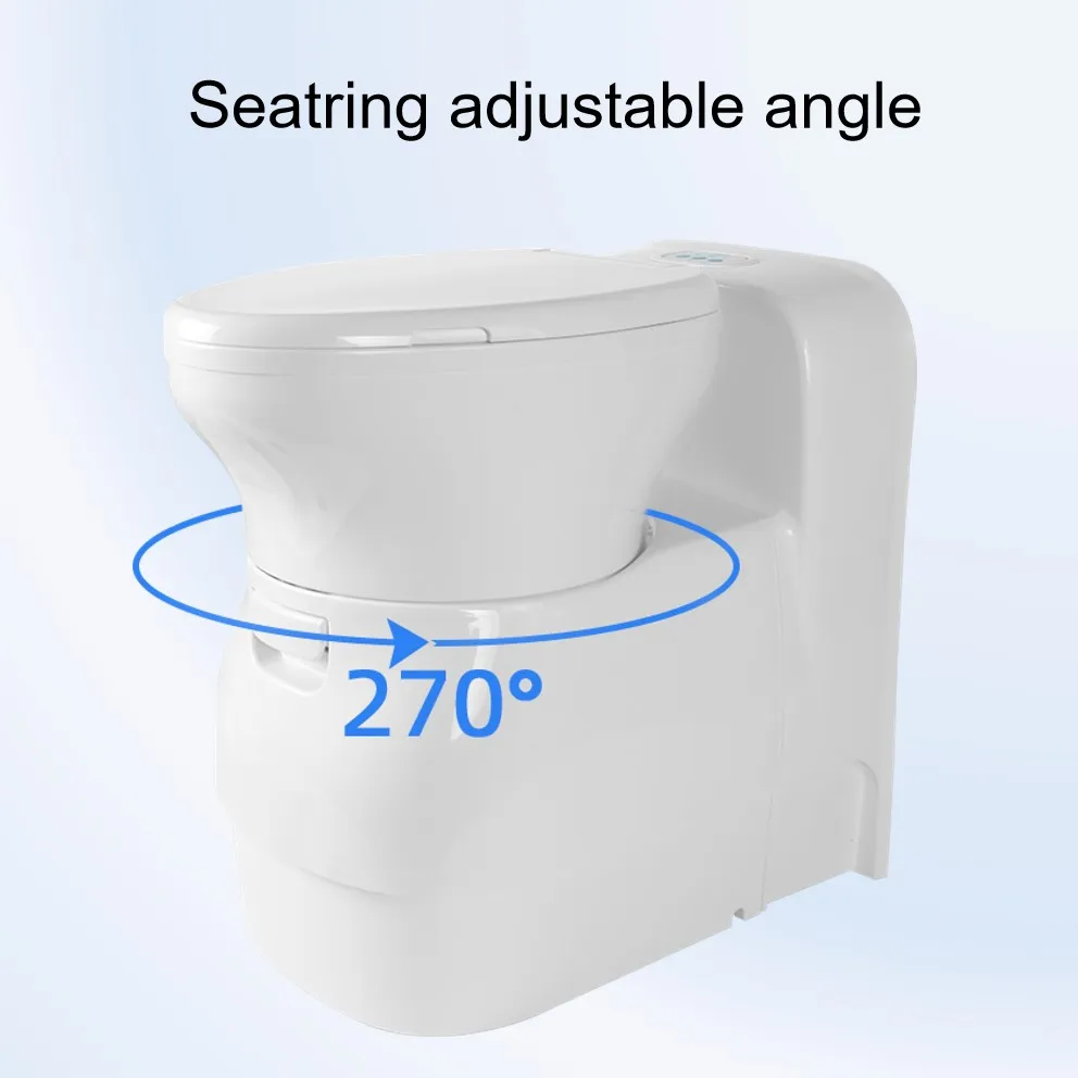 TYTXRV RV Accessories Motorhome DC12V  300W Electric Crushing Flushing RV Caravan Toilet Cassette Toilet for Caravan