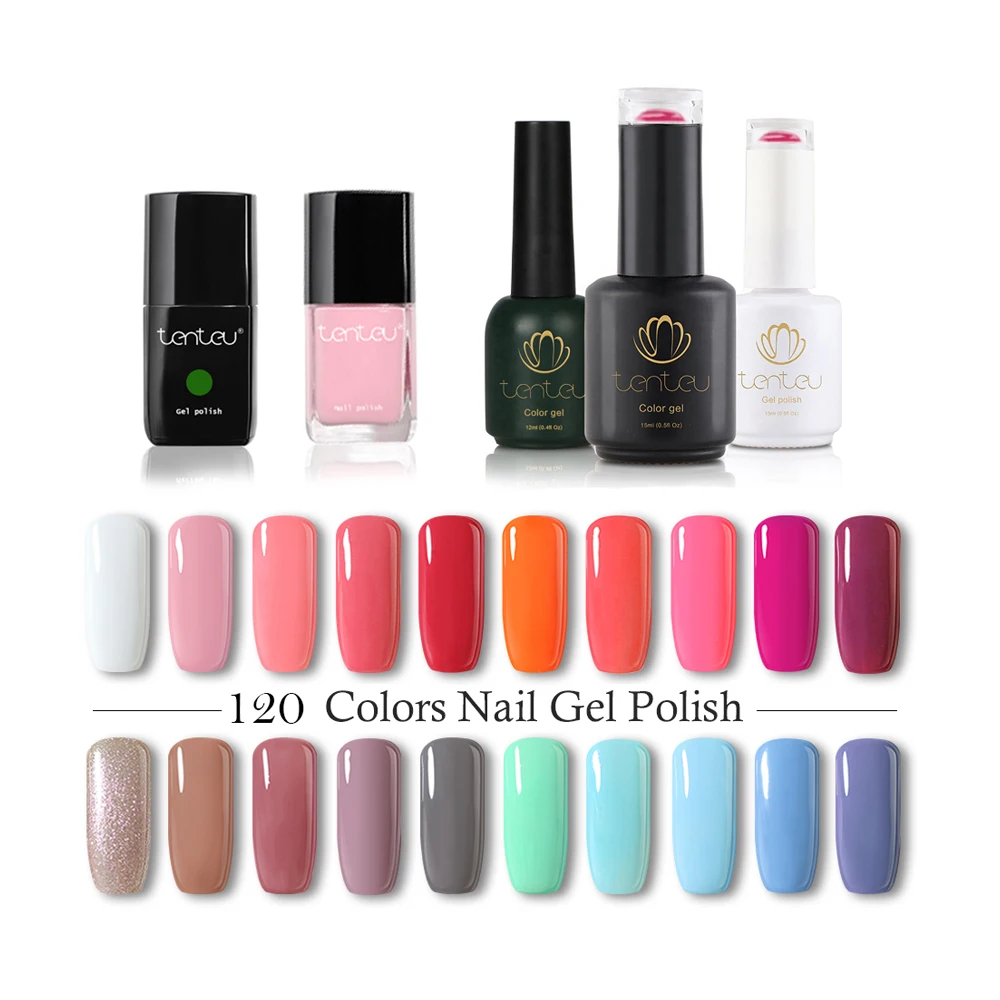 Tenteu New product 15ml uv color uv gel nail polish nude series jelly a set of gel nail polish