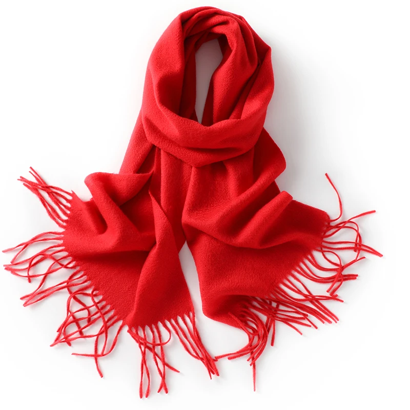 MENCA 200cm*35cm Wholesale 100% Cashmere Knit Scarves For Women Winter Keep Warm Long Pure Pashmina Scarf