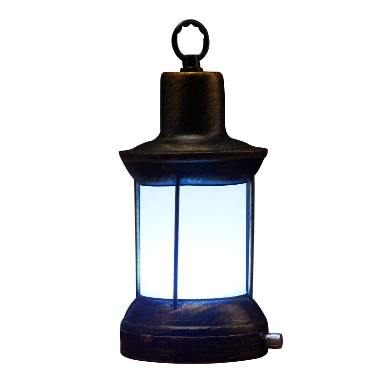 Rechargeable dimmable retro kerosene night light cordless horse lantern light table lamp