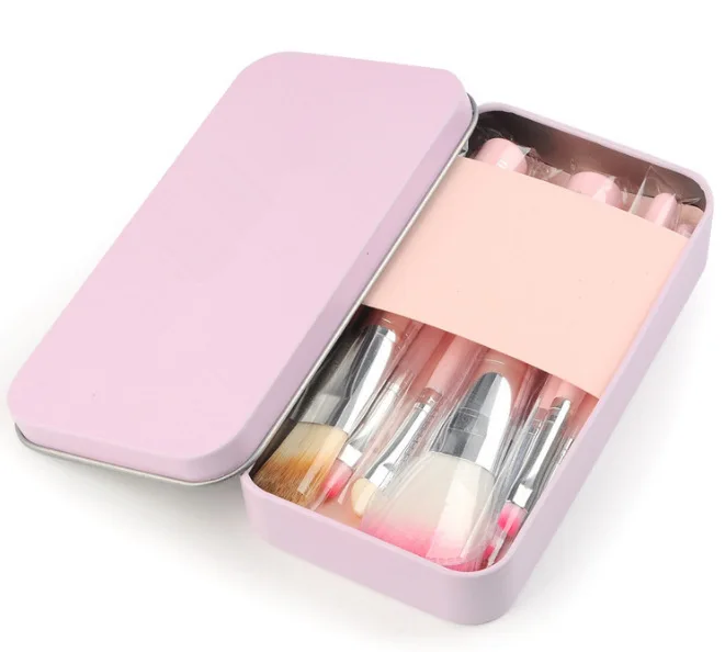 Cosmetics Makeup Brush Sets Pink Cute Design Kitty 7 Pcs Makeup Brushes Set