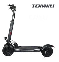 Tomini Dual motor 10 inch fat tire 60 km/h fast speed electric scooter 1000w 48v folding scooters