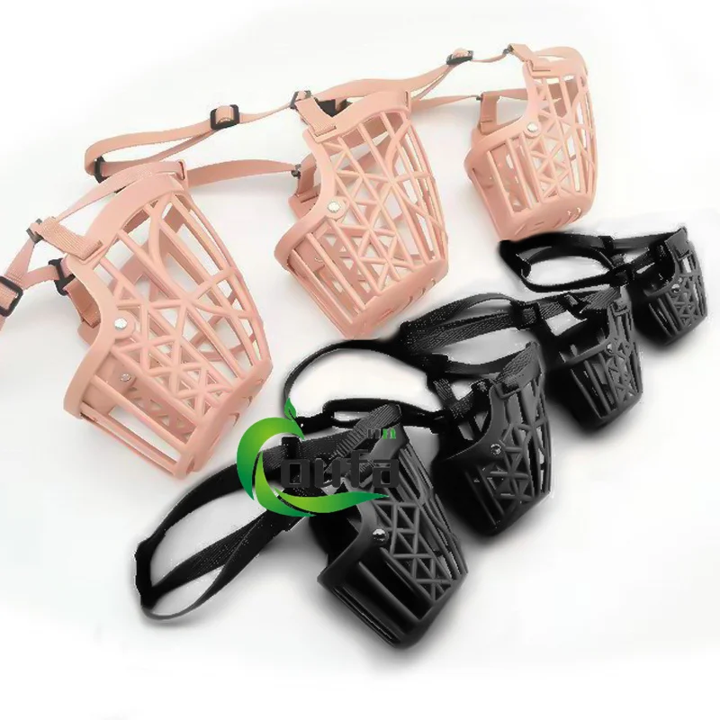 Soft Breathable Dog Safe Muzzle Mask with Adjustable Straps Anti-bite Anti-bark Pet Training Muzzles for Dogs