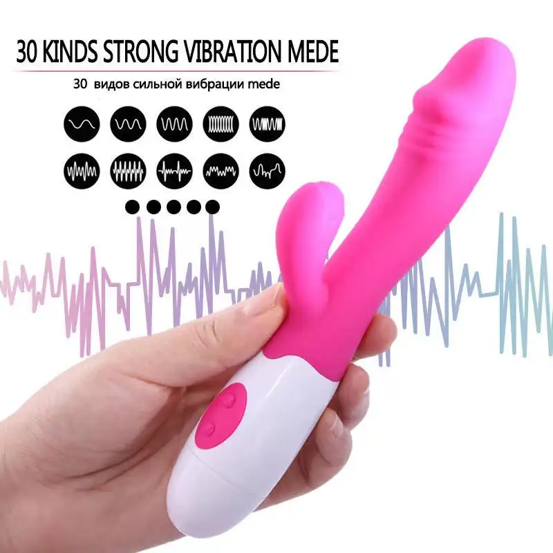 G Spot Dildo Sextoy Double Clitoris Vagina Rabbit Vibrator Sex Toys Adult For Woman
