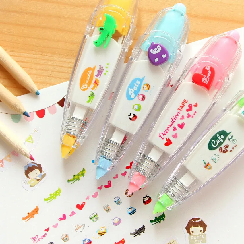 Милая мультяшная декоративная Корректирующая лента Fita Cetim Deco Rush Kawaii школьный материал маскирующая