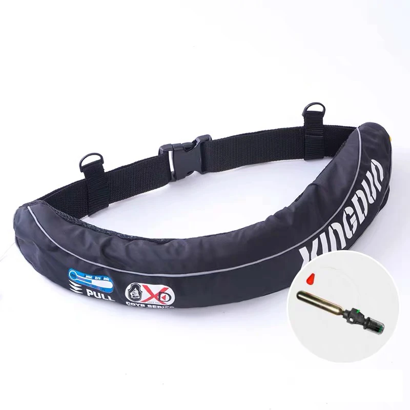 Single Chamber Marine Uoyancy Aid Personal Flotation Device Inflatable Belt Pack Waist Life Jacket