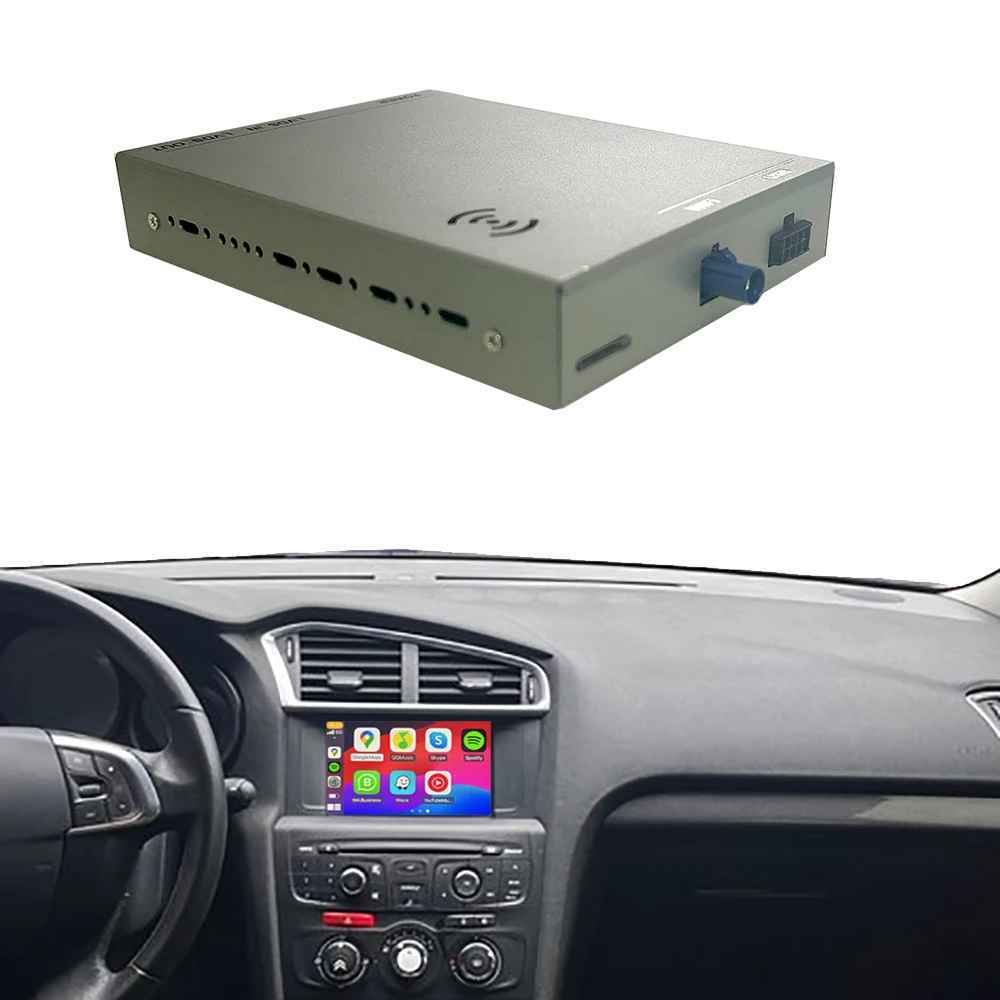 Wireless Carplay For Citroen C4 Smeg Nac Picasso Ds4 Ds3 308 508 208 200 Android Auto Module Box Mirror Link Navigation
