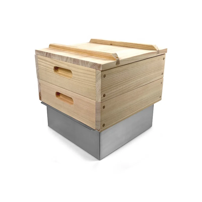 Korean bbq cookware wood style food container with new design