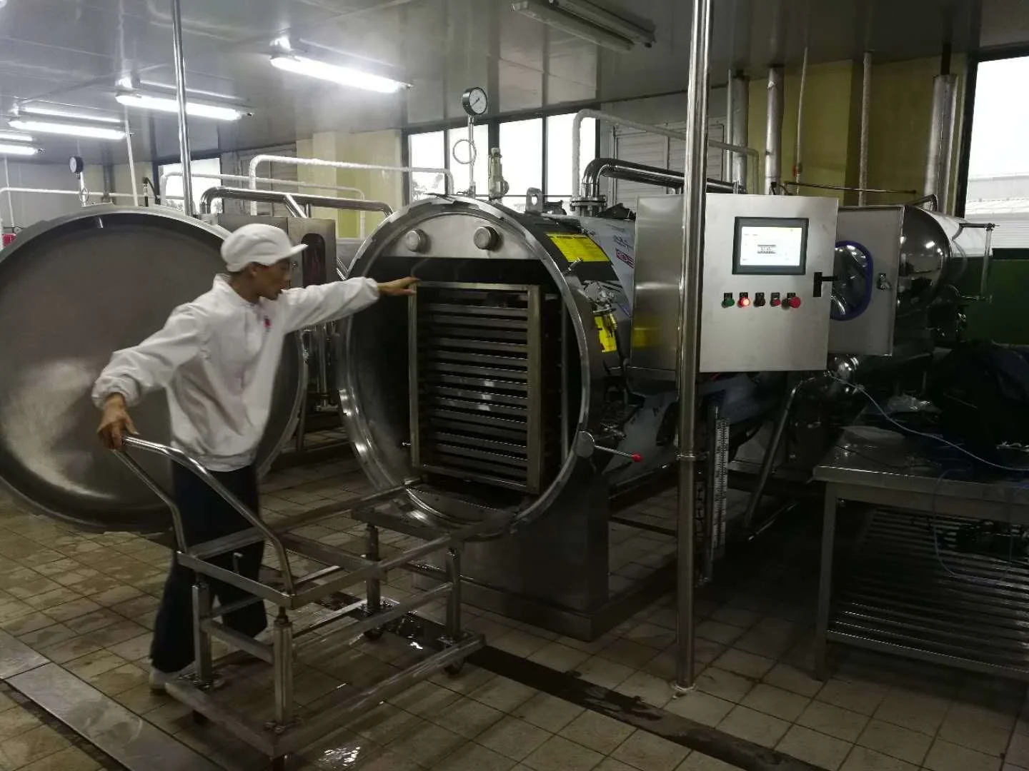 Industrial Batch Water Shower Autoclave For Canning