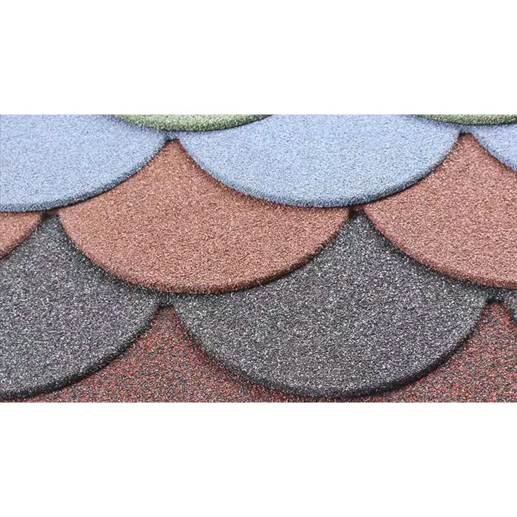 Stone Coated Steel Roof Fish Scale Glazed Roof Tile stone coated metal roof tile