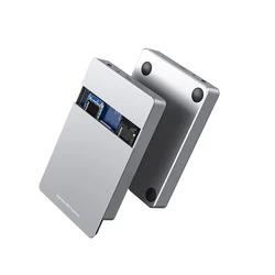 Dual Bay Dual Protocol M.2 SSD Case Support M2 NVME NGFF SATA SSD Disk For PCIE M Key +B Key USB C