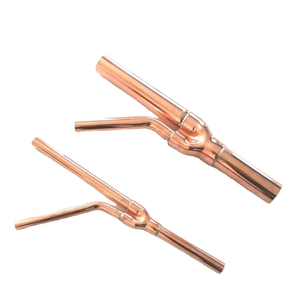 Y-Образные медные трубы и Y-образные ветви, латунные локти, фитинги для кондиционера для сплит-переменного тока