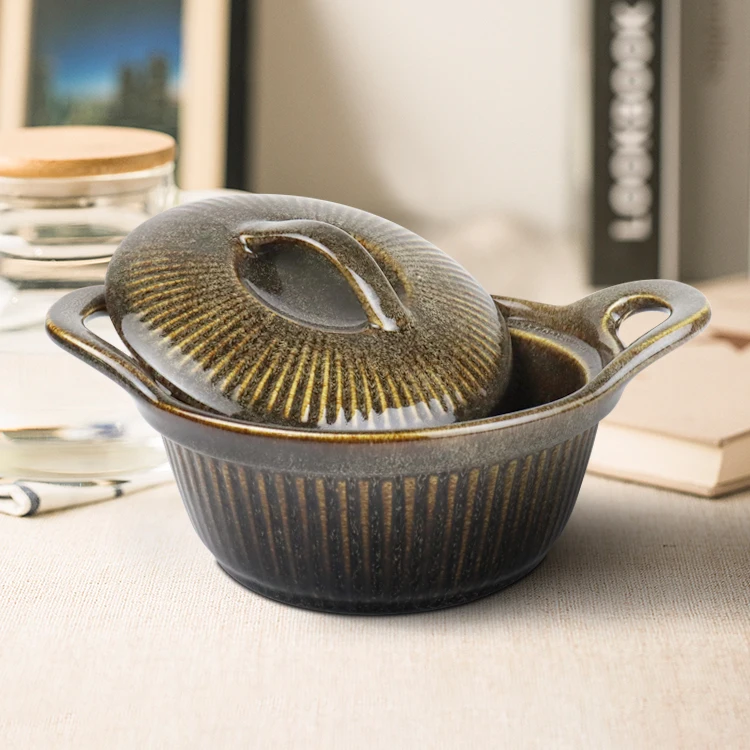 Оптовая цена, выпечка в скандинавском стиле, овальная керамическая посуда для выпечки, Сервировочная антипригарная печь, набор для выпечки