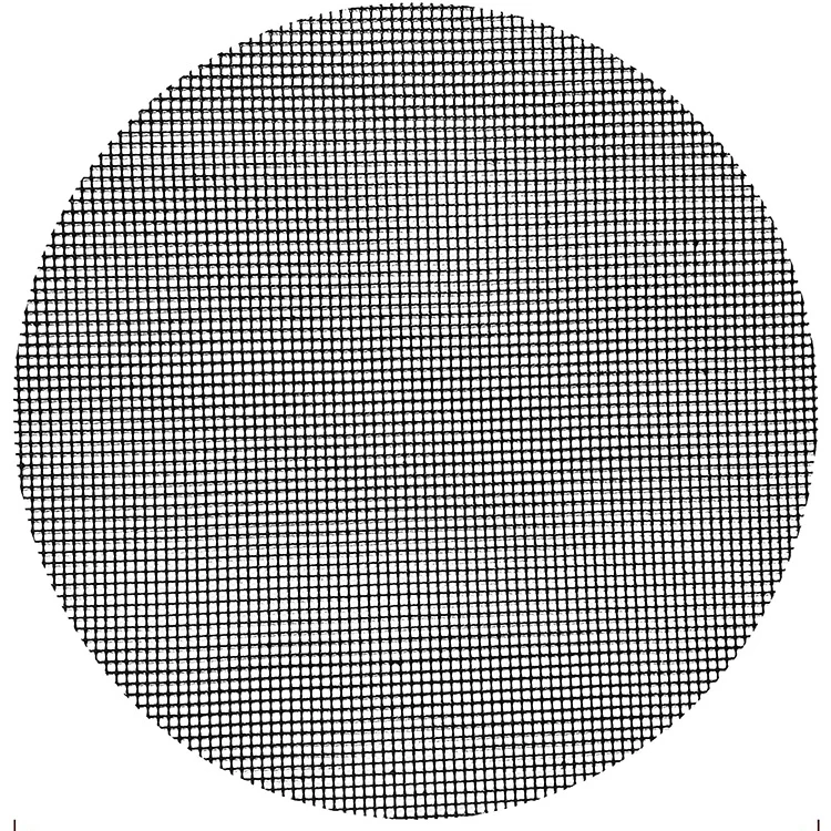 MEAO PTFE Coated  BBQ Grill Mesh Mats Round Heat Resistant Non Stick Grill Mesh Sheet  Easy to Clean Charcoal Grilling