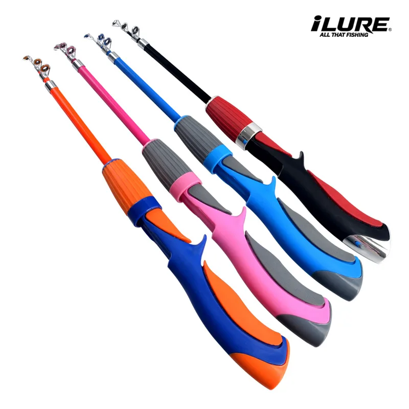 ILURE 1.2m Kids Fishing Pole Rod and Reel for Youth Kids Includes Storage Box Fully Fishing Equipment Fun Fishing