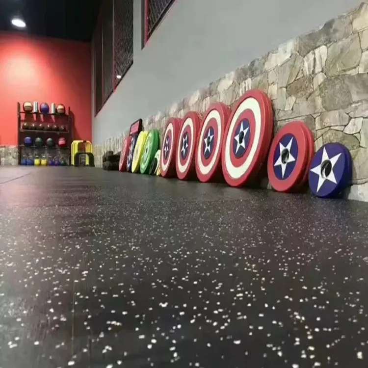 Crossfit Rubber Matting Indoor Gym Rubber Floor Tiles