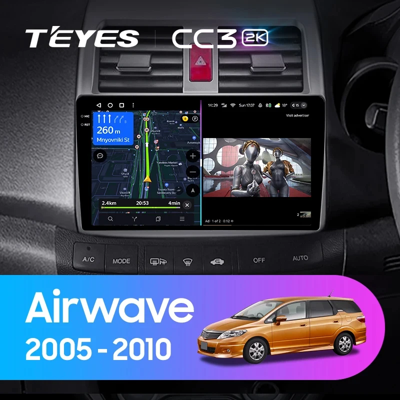 TEYES CC3L CC3 2K For Honda Airwave GJ 2005 - 2010 Right hand driver Car Radio Multimedia Video Player Navigation stereo Android