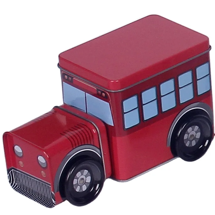 Professional Manufacturing Music Carousel Tin Box Car Music Box for Candy Chocolate Packaging Tin Box