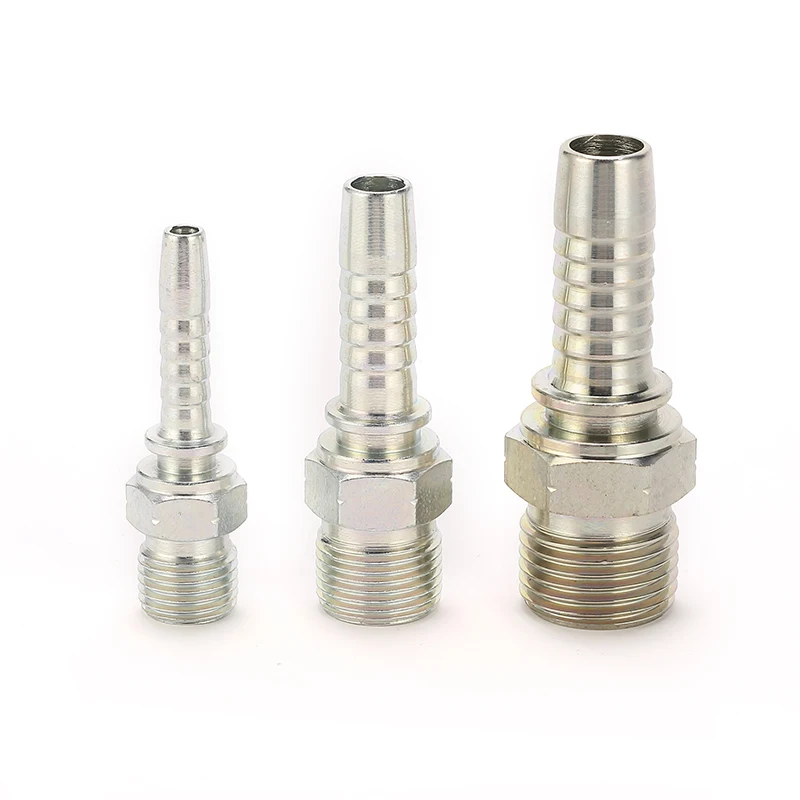 Large Stock Hydraulic Hose Fittings BSPP 60deg Cone Seal Male Hose Fittings