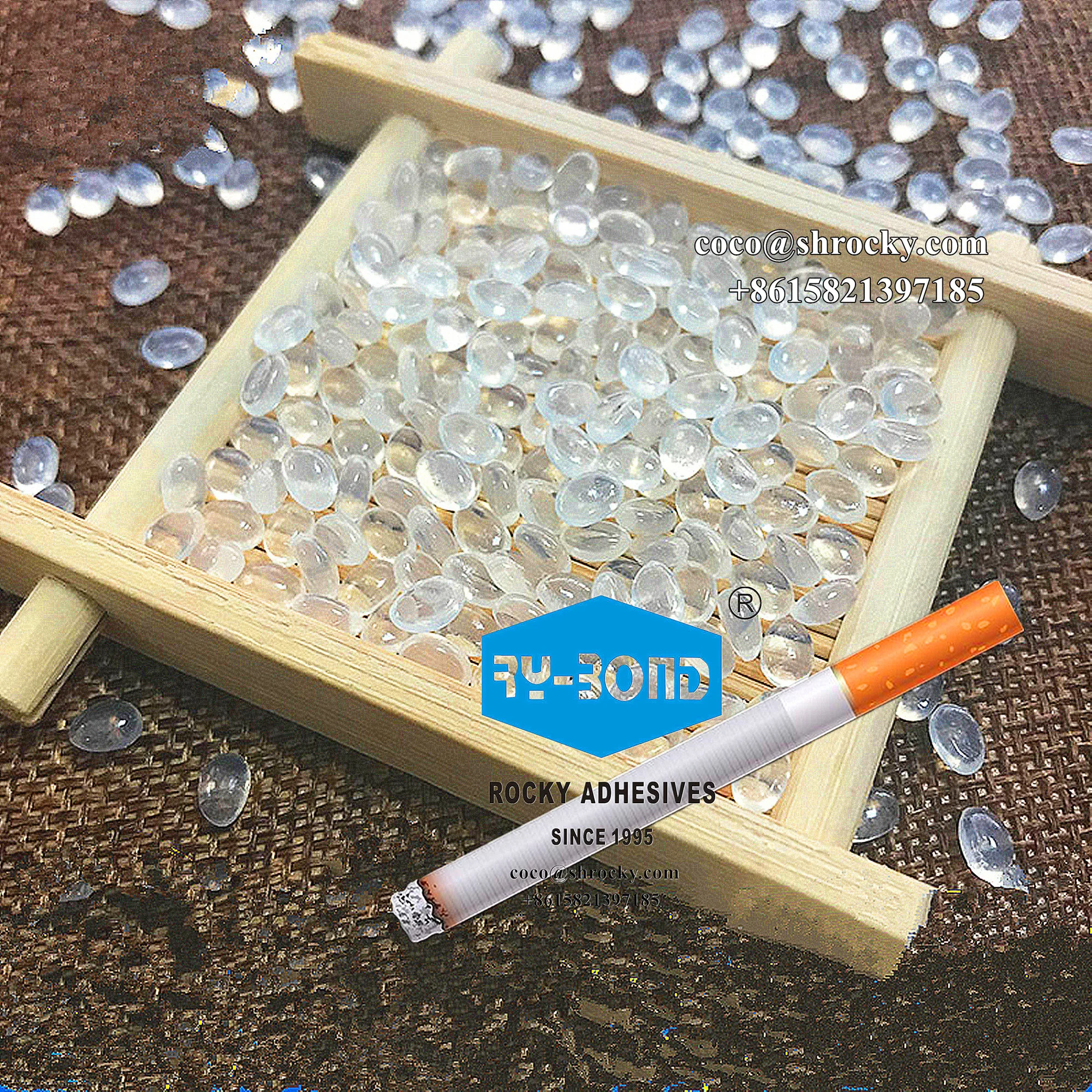 Сильный склеивающий клей для сигарет с боковым швом белый холодный PVA сигаретного фильтра опрокидной жидкий на водной основе