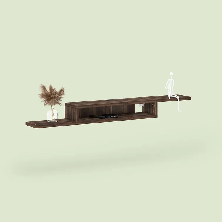 cheap modern floating tv shelf wall mouted TV stand for home