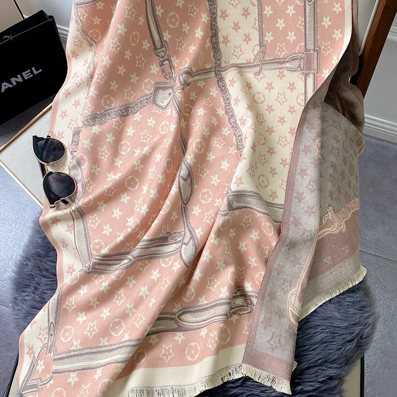 2022 TAOXI Designer Colorful Wrap Reversible Wool Cashmere Scarf Shawl Plain women Luxury Winter Scarf Cashmere Pashmina Shawl