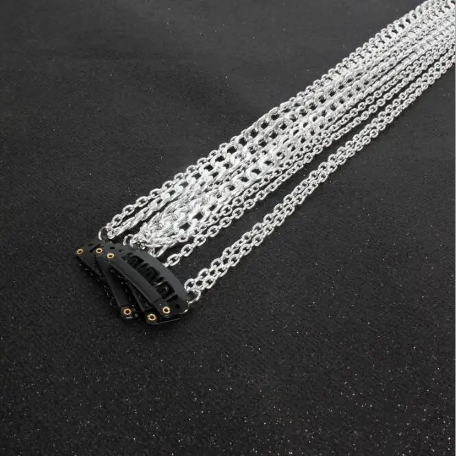 
Wig extension chain Silver plated does not fade Explosion models Headgear head chain BB clip hair chain 