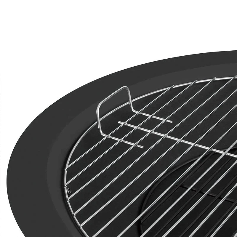 30 Inch Weather Resistant Round Fire Bowl Solid Cast Iron Garden Wood Burning Brazier Fire Pit