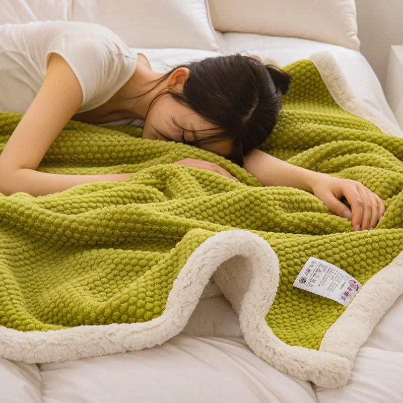 Cobertores Para O Inverno Cobijas Al Mayor Sleeping Woolen Thick Big Blankets Wholesale Queen King Size For Winter Wholesale